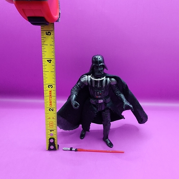 2004 Star Wars Darth Vader 4" Figure Hasbro w Red Lightsaber - Picture 3 of 7